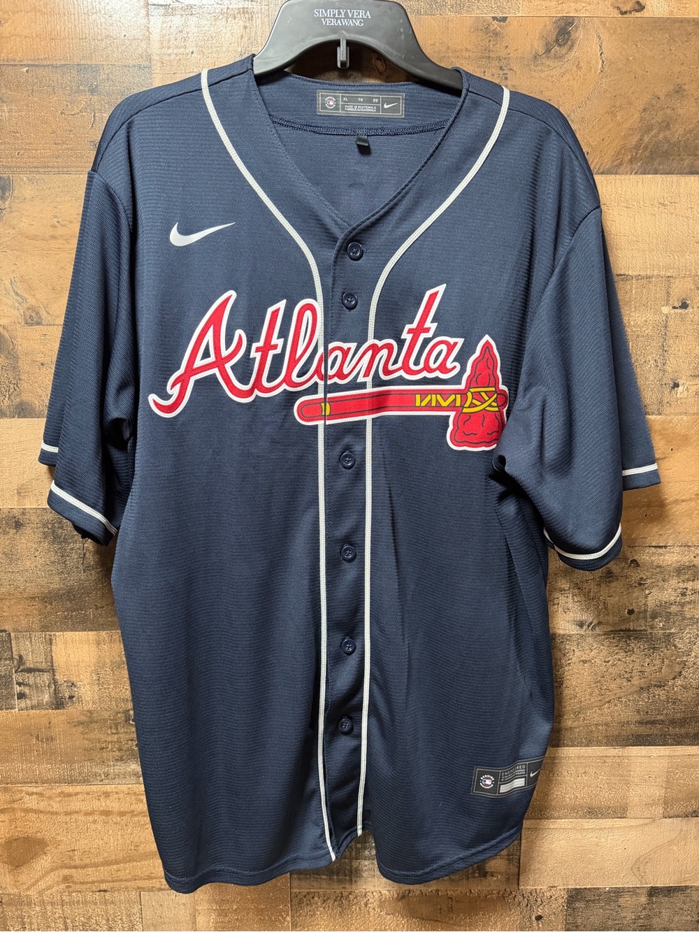Nike Atlanta Braves Ronald Acuna Jr #13 Jersey Men’s XL Navy MLB Genuine